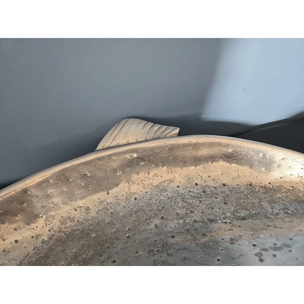 Vtg Trout Fish Large Aluminum Platter Tray Bruce Cox ?